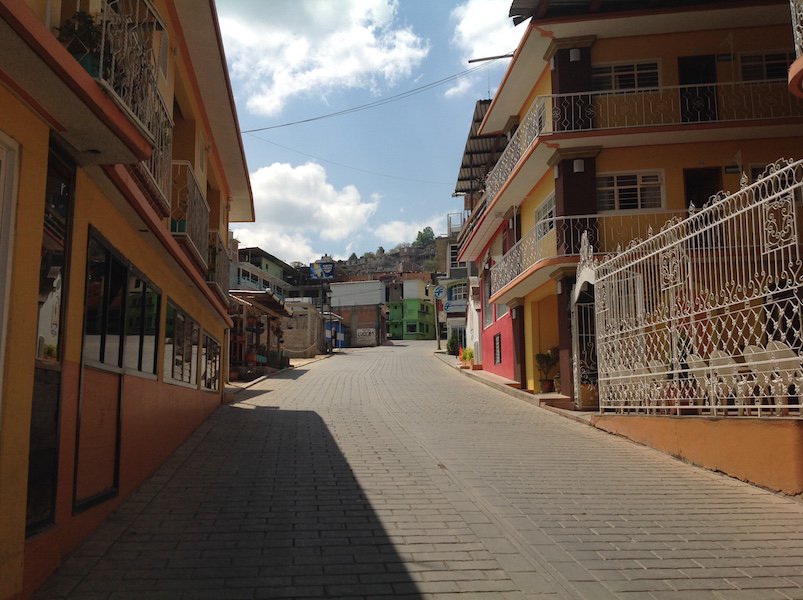 Fachada del Hotel San Pedro Juquila