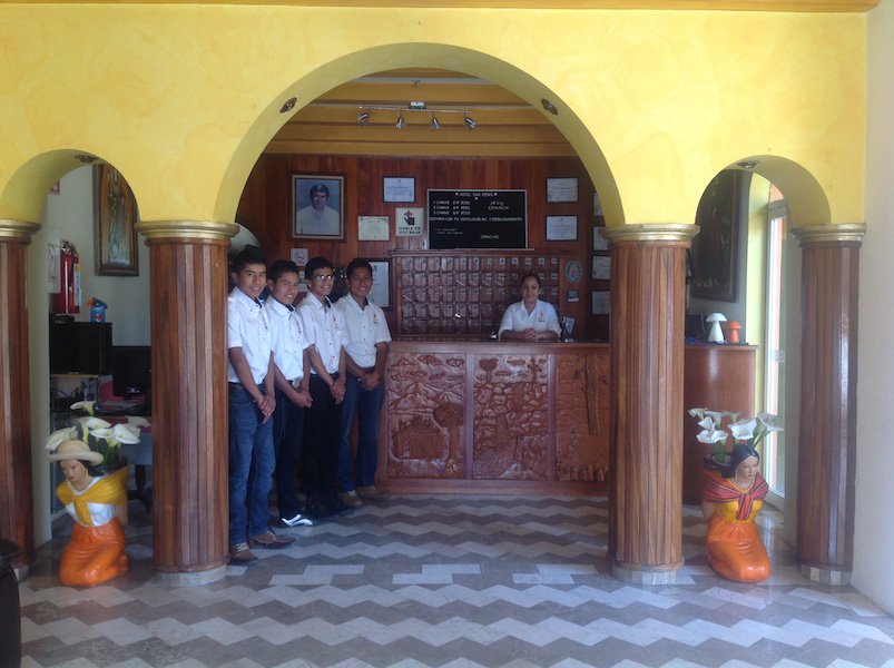 Recepción del Hotel San Pedro Juquila